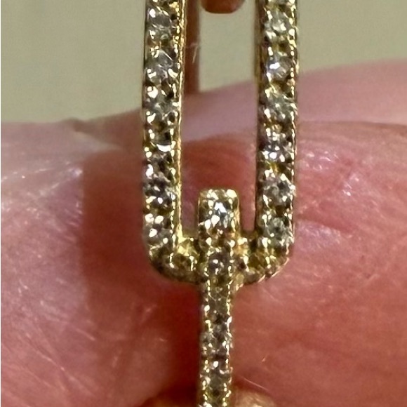 Wonderful 14k Yellow Gold Diamond Chain Link Ring - Picture 2 of 10